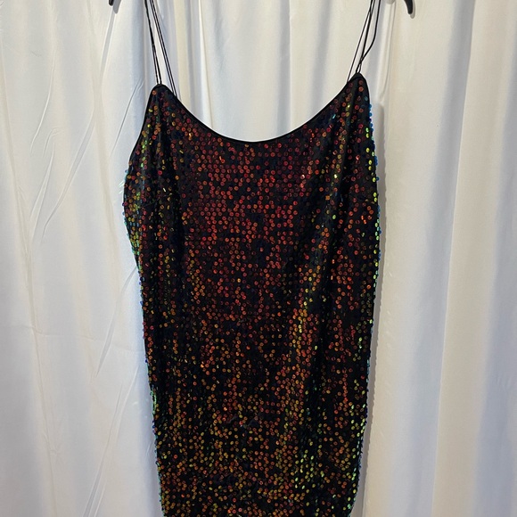 Forever 21 Black Sequin Mini Dress - Picture 1 of 8